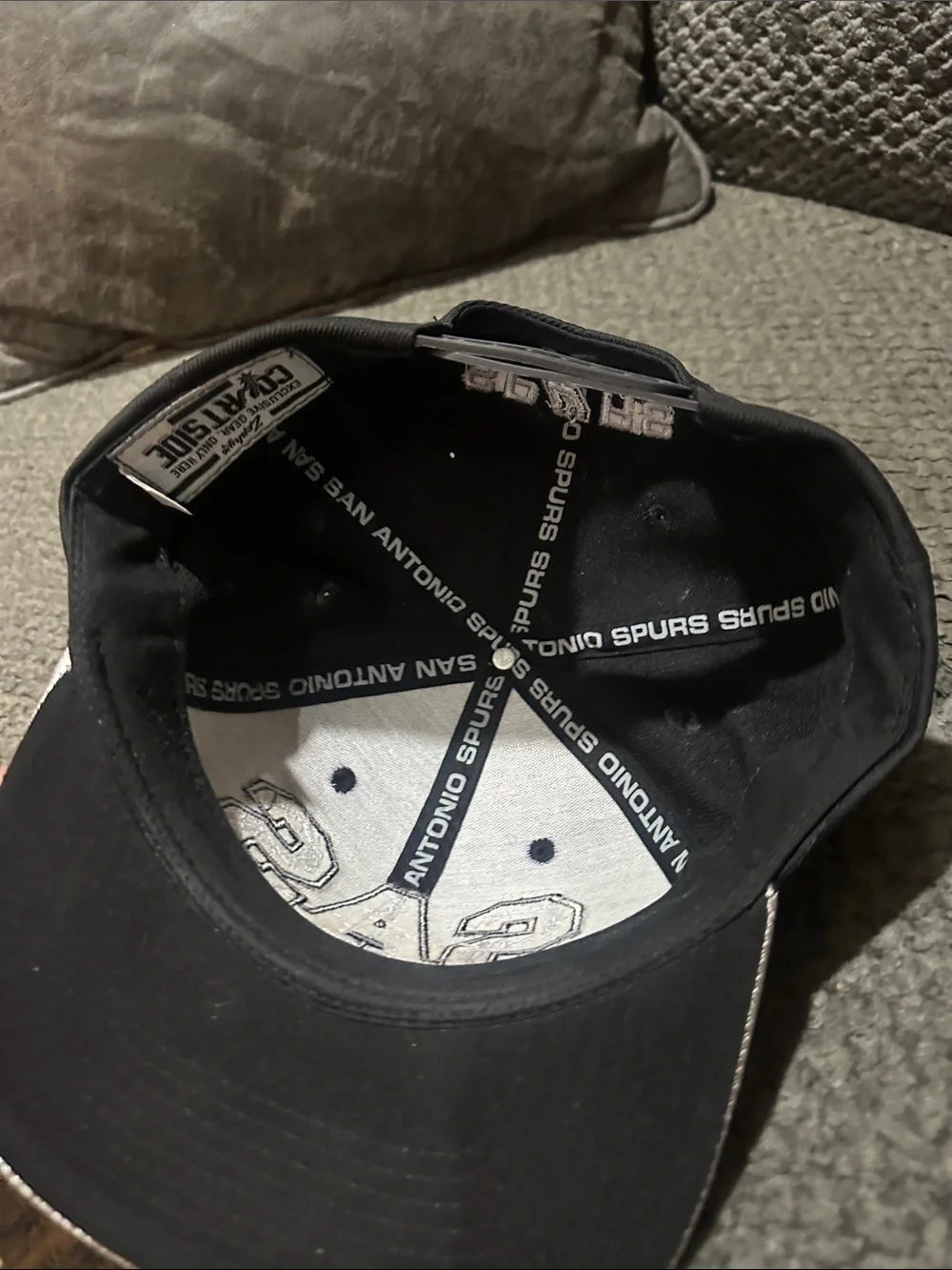 Spurs Team issued Snapback Cap with Silver Metallic Brim & SAS Patch